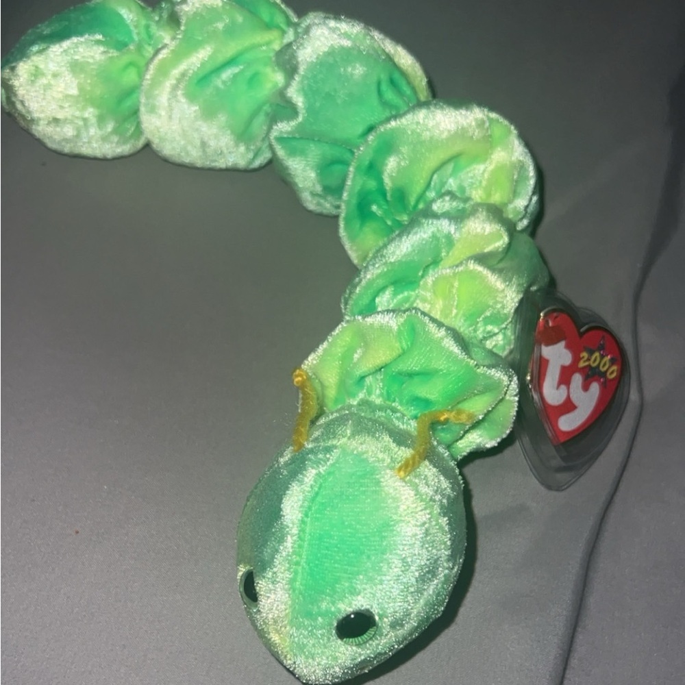 TY beanie baby squirmy 2000